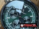 Reloj para hombre, taquímetro ,pulsera de cuero, cuarzo.