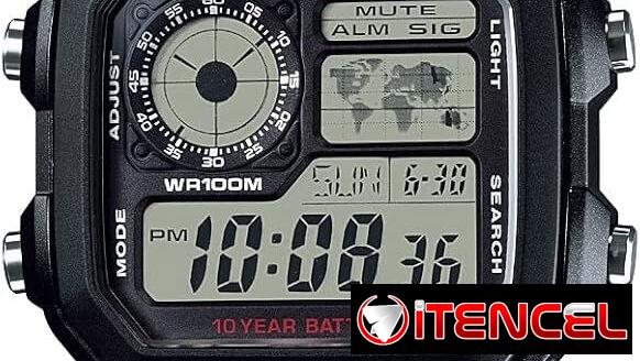 ⌚🔥 RELOJ CASIO AE1200WH WORLD TIME 100M RESISTENTE AGUA +10 AÑOS BATERÍA 💥 Envío + Garantía