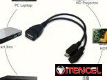 Cable OTG Split Micro USB 2-en-1 se puede Utilizar para Teléfonos Móviles, Tabletas, MID, UMPC y Libros Electrónicos.0