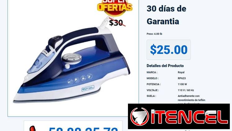 PLANCHA A VAPOR ROYAL VPT-0281