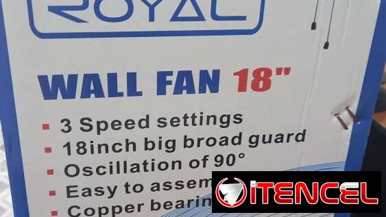VENTILADOR DE PARED 18″ ROYAL 95W, ENTREGA DE FACTURA, VARIEDAD DE ELECTRODOMÉSTICOS, ETC