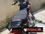 Moto ax100 con unidad de karpaty de villa clara