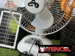 Ventilador Recargable con Panel Solar