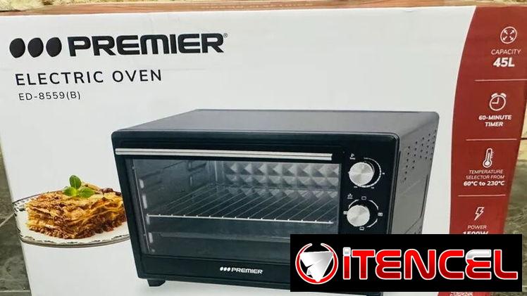 Vendo Horno eléctrico, Premier, 45L, 1500W, 60º-230º, 535x410x355 -mensajería gratis y garantía