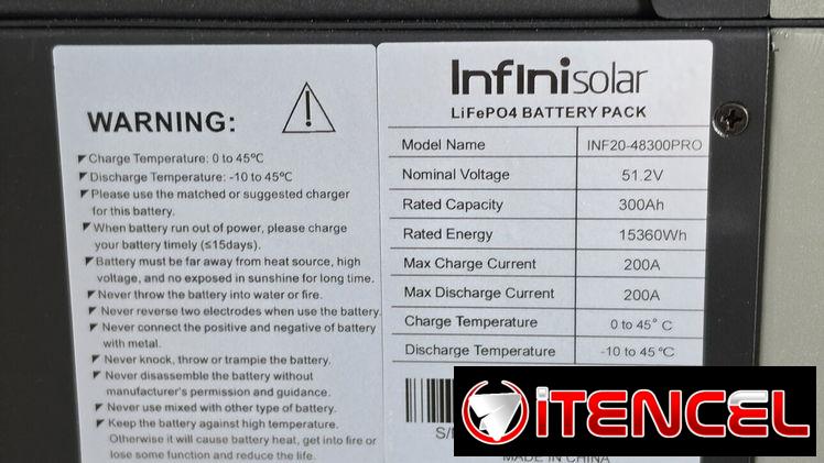 Kit de inversor de 6kw con batería de 15.36 kwh todo en 1 (all in one)