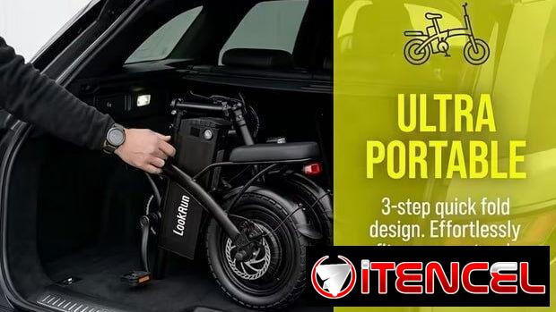 Bicicleta Eléctrica Plegable LockRun 400W – Ruedas de 14″