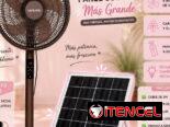3 en 1 ‼️ VENTILADOR RECARGABLE SABUMO CON PANEL SOLAR Y BOMBILLO