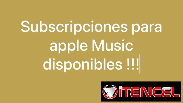 Subscripciones de apple  music disponibles