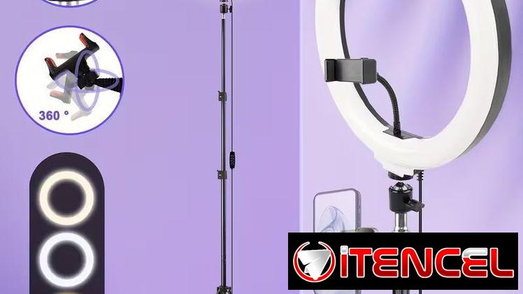 🌈 Aro de Luz LED RGB 12” – Trípode 63” – Soporte Smartphone