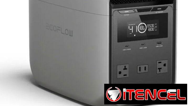 EcoFlow DELTA 3 Classic con 1024Wh, 1800W – Pico 3600W, Carga Rápida y Batería LiFePO Estación de Energía Portátil