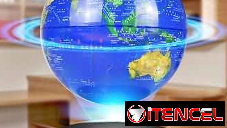 Globo terráqueo levitante.   60 usd  Gira completamente en el aire,,, Iluminado en azul brillante Trabaja con 110 y 220