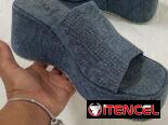 Cuñas mezclilla #39 miden 25 cm