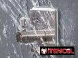 Clip en inoxidable auto adhesivo/ PQTE 3 piezas