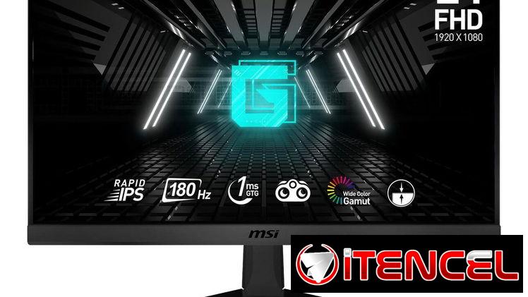Monitor de 24″ GAMING marca MSI, modelo MAG 244F, Rapid IPS, Full HD, 200Hz, NUEVO en su caja