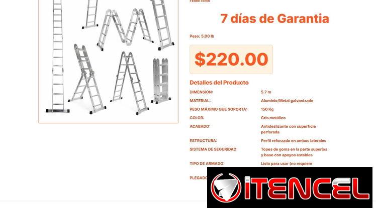 Escalera plegable con forma ergonómica para tu confort pro hoy mismo VPT#-0121