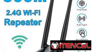 Repetidor WiFi USB de Alta Potencia – 300Mbps 2.4G con Doble Antena