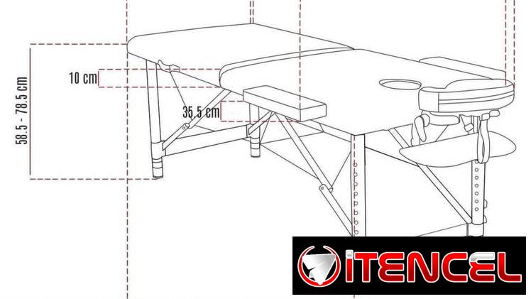mesa de masaje portátil original importada