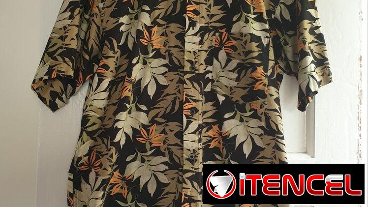 Camisa floreada de hombre manga corta