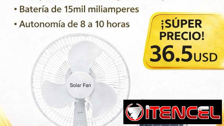 Ventilador de mesa recargable