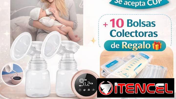 Extractor de leche materna recargable doble