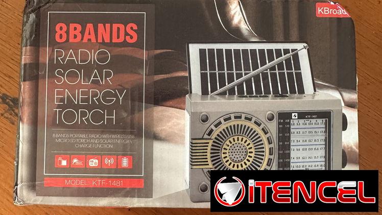 Radios con panel solar, linterna, lector de memorias, batería de Litio, tiene Bluetooth, am/fm, etc