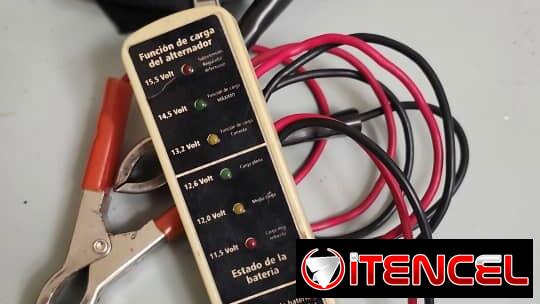 Tester o comprobador de batería de 12 V y funcionamiento de carga de alternador