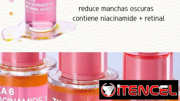 Serum Purito de Retinal, ácido tranexámico y niacinamida para manchas,  hiperpigmentación y melasma