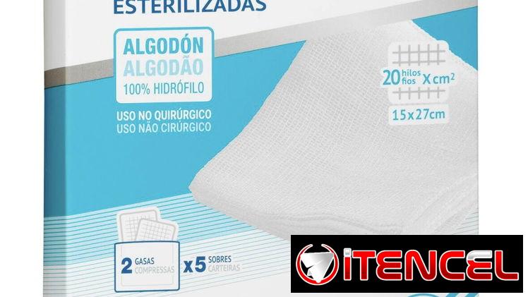 Gasas esterilizadas de algodón 100% hidrófilo (4usd)
