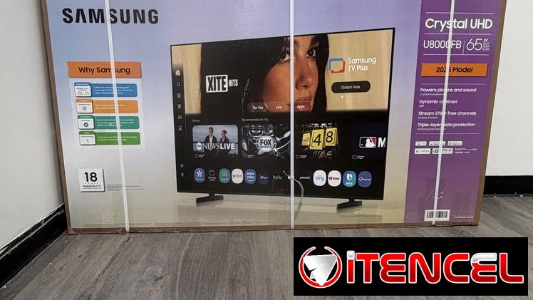 Smart TV Samsung 65” Clase Crystal UHD U8000FB 4K  2025 – UN65U8000FBXZA