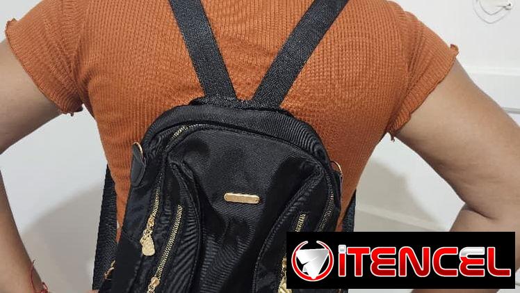Mochila Negra para Mujer – Universidad/Trabajo/Viaje – ¡NUEVA!