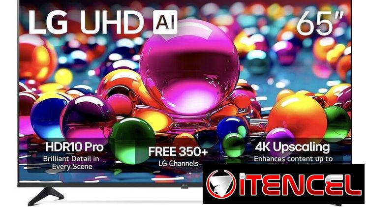 LG de 65” 4K UHD AI incorporado modelo UA77 del 2025