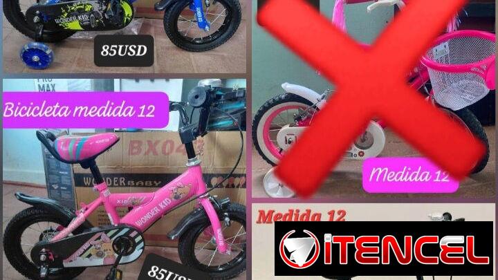 Bicicleta medida 12 de niña y niño( nueva en caja 📦)