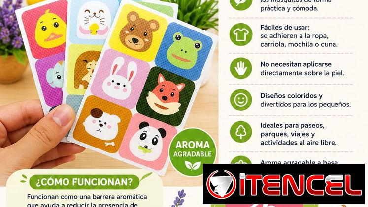 Parches Repelente de Mosquitos para Bebe