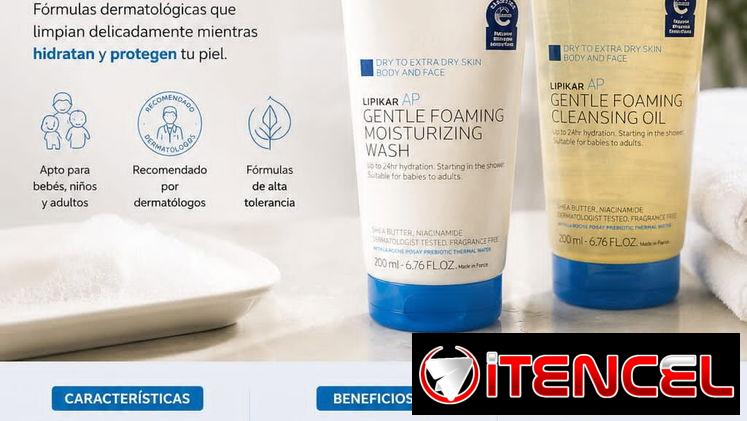 🫧La Roche-Posay Limpiadores suaves para rostro y cuerpo: Espuma limpiadora hidratante y Aceite limpiador.🫧