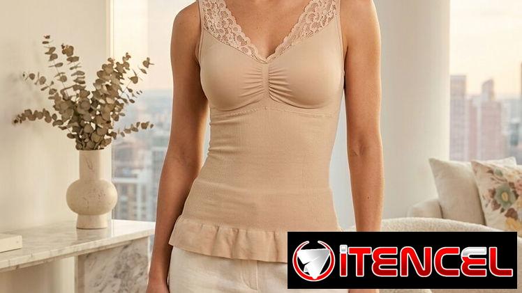 Blusa Camiseta Moldeadora Premium con Encaje – Talla XL 10