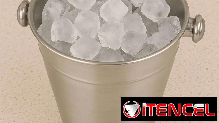 Set De Cubeta Bar Para Hielos Con Pinzas Para Hielo