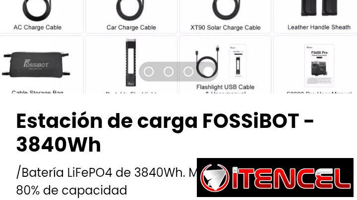 Estación de carga FOSSiBOT – 3840Wh. Nueva