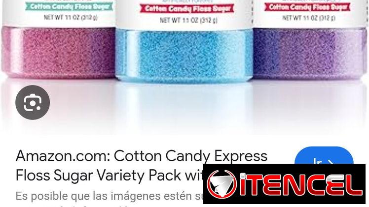 Azuca  para hacer algodón de azucar