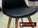 Sillas de asiento de vinipiel , ideales para comedor, cafeterías y home office ⭐️Entrega Incluida⭐️