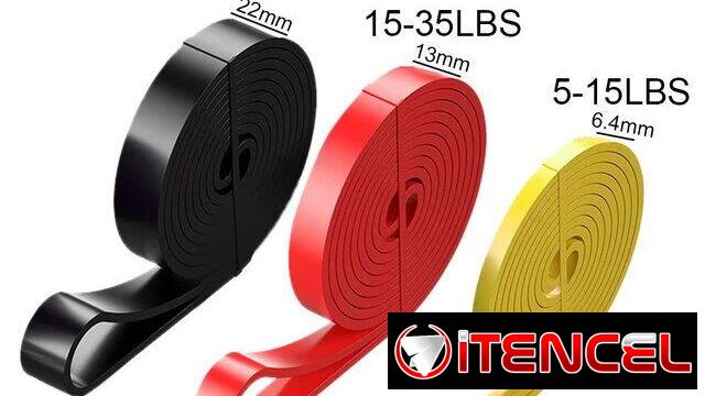 3 BANDAS ELASTICAS PARA EJERCICIOS.CON TRANSPORTE POR UN PRECIO ADICIONAL