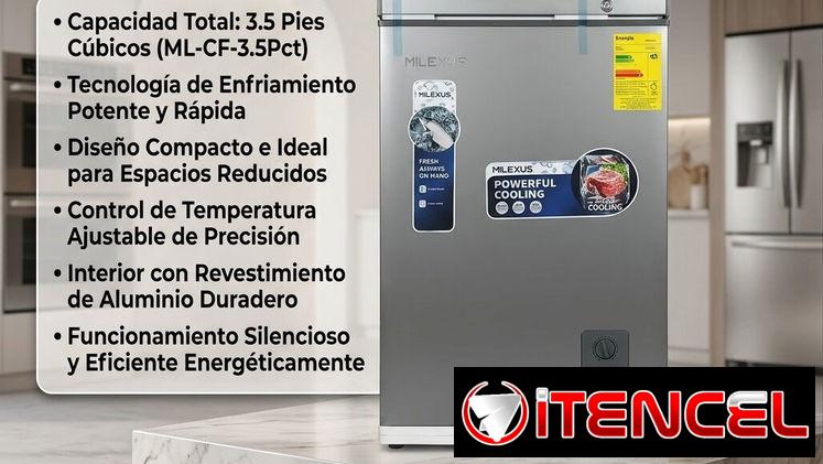 ¡Gran Oportunidad! Congelador Milexus 3.5 pies (Nuevo, Garantizado)