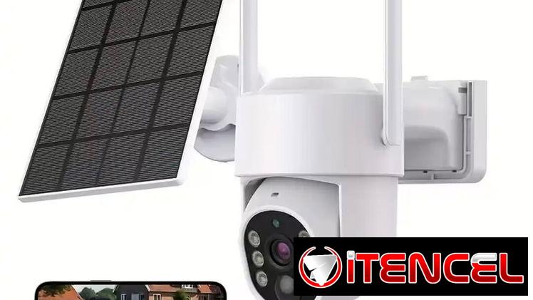 CAMARA DE SEGURIDAD / CON PANEL SOLAR / VISION NOCTURNA / ALTA DEFINICION / ALARMA / DETENCION DE MOVIMIENTO /