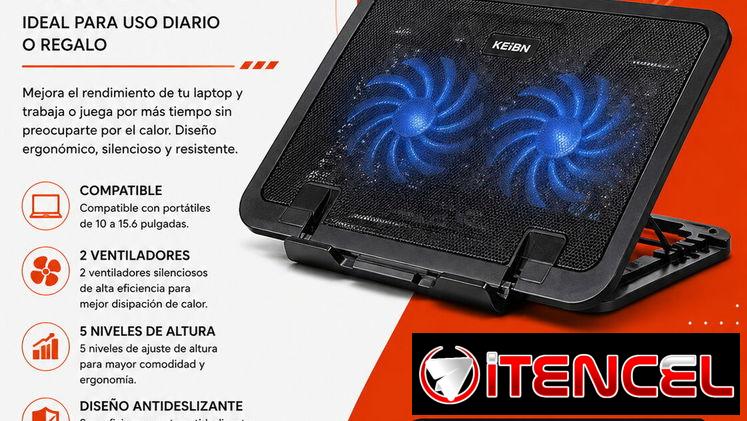 Stand de Enfriamiento KeiBn S039 para Laptop | Base Cooler Ajustable en La Habana