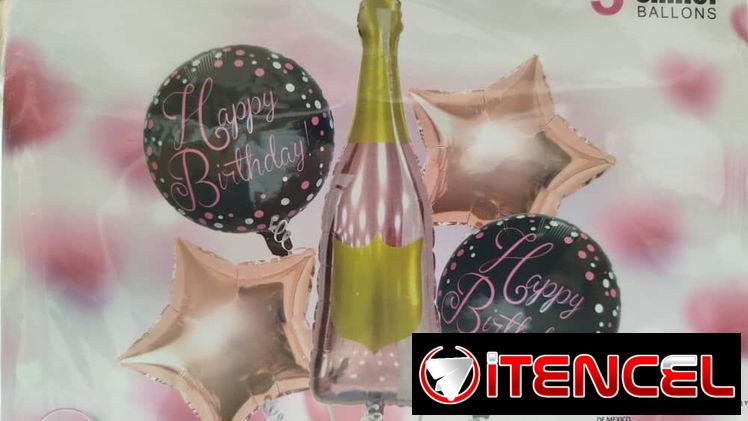 Set de globos – Temática botella para celebraciones