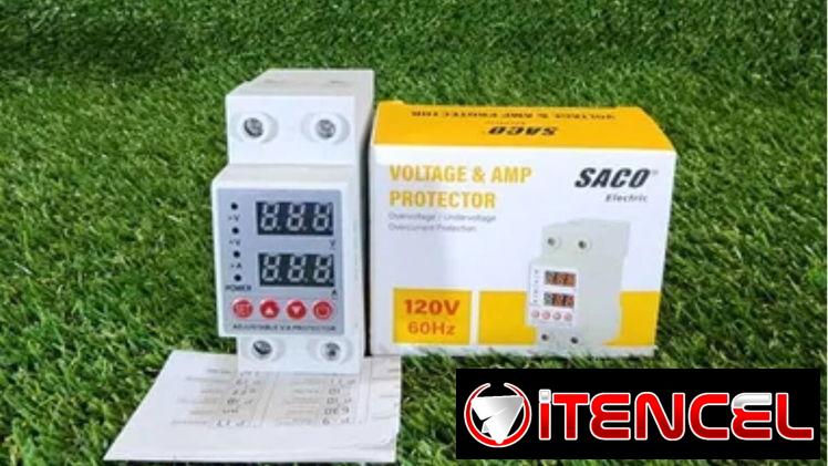 Protector de Voltaje y Amperaje110v SACO 120V 60Hz