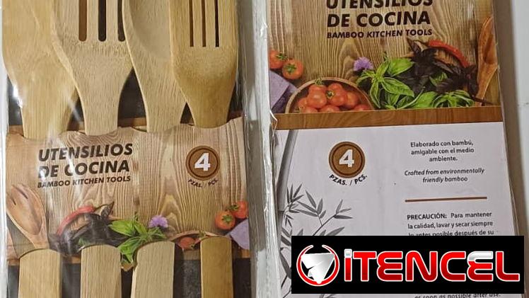 🧧Set de 4 utensilios de cocina/8 usd🧧