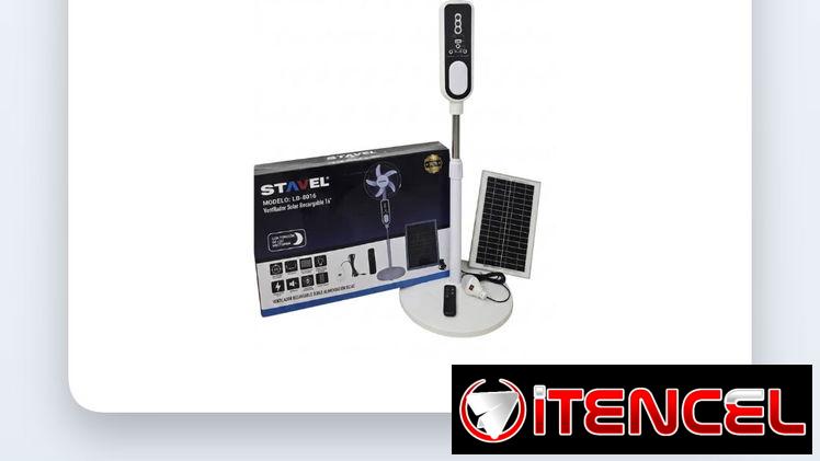 Ventilador recargable de pie