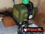 Montaje de equipos de presión automáticos y motor en cisterna ladrón de agua