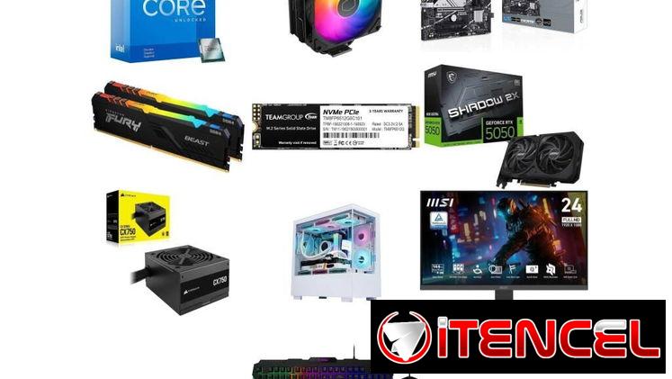 TORRE PC COMPLETA PC PC RTX 5050 8GB 🤩i5-12600KF B760M-A-CSM RGB 16GB 750W  🆕 0km