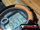 Reloj deportivo naranja para hombre, niño, adolescente.